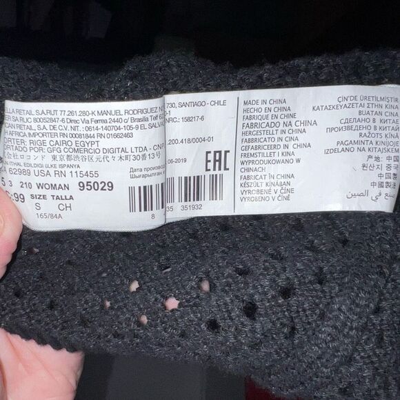 MNG Open Knit Mesh Fringe Embellished Sweater - Picture 10 of 10